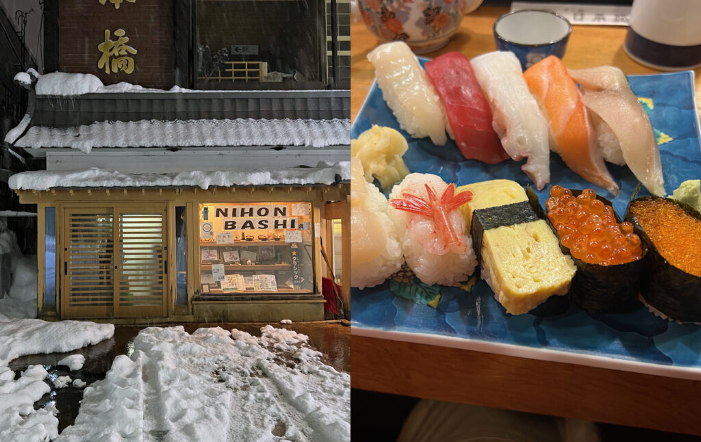 Nihonbashi is a little cheaper but there was no need to book.