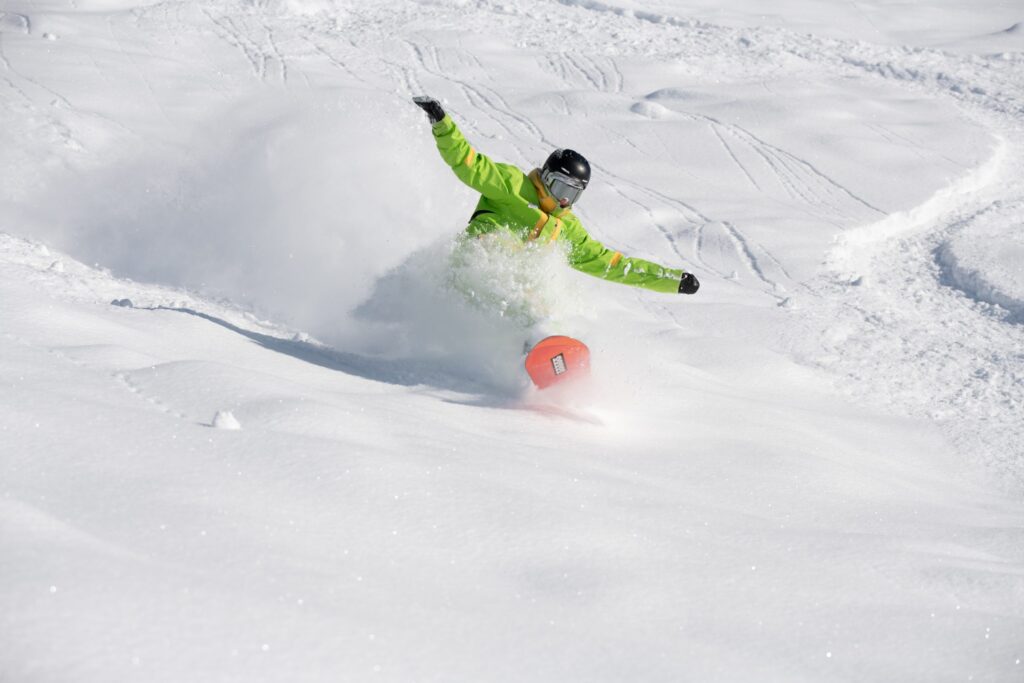 Niseko Village snowboarder