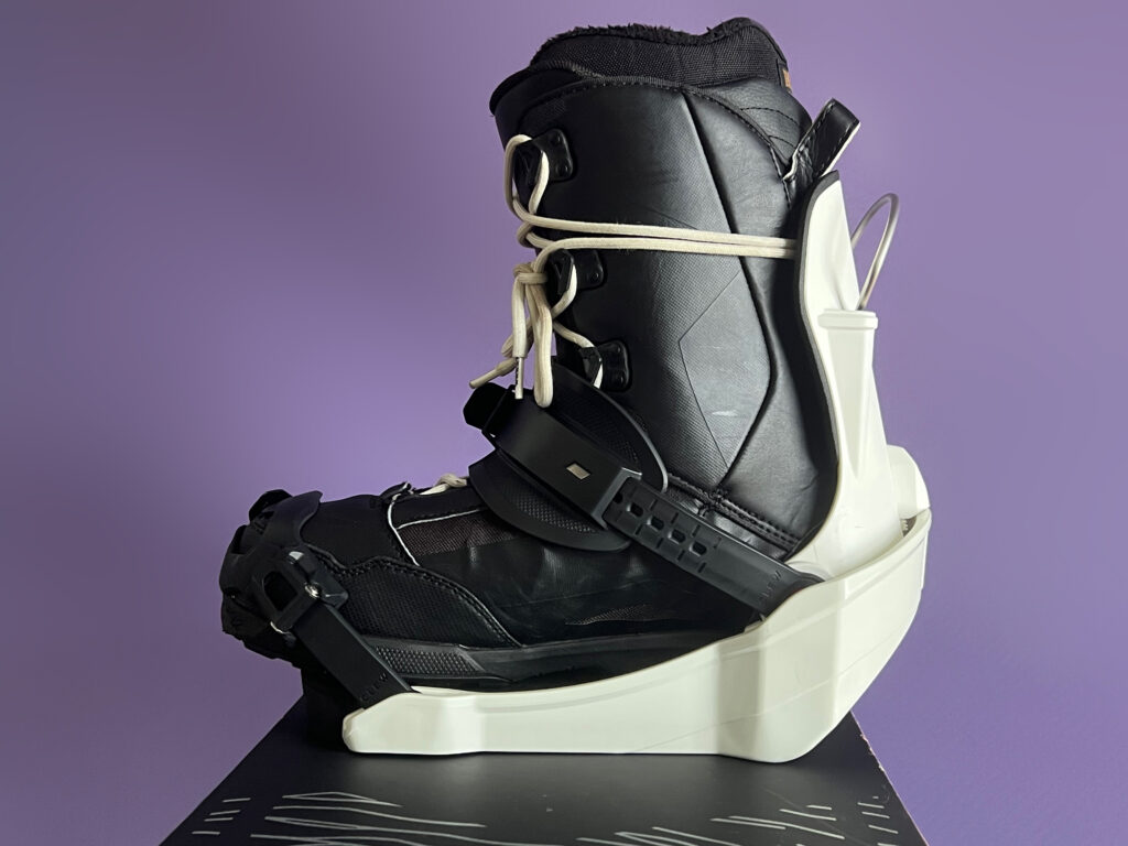 Your boots sit very high, reducing the chances of heel or toe drag