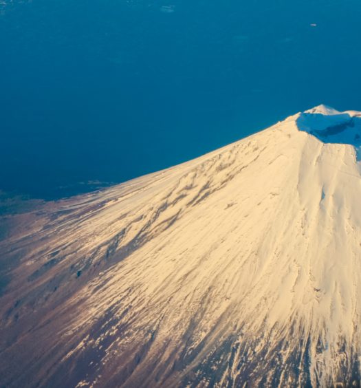 Mount Fuji aerial shot
