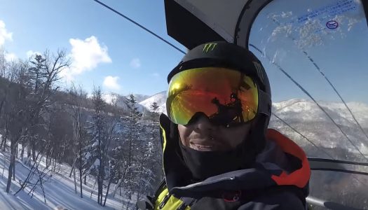 Watch Lewis Hamilton snowboarding in Niseko, Japan