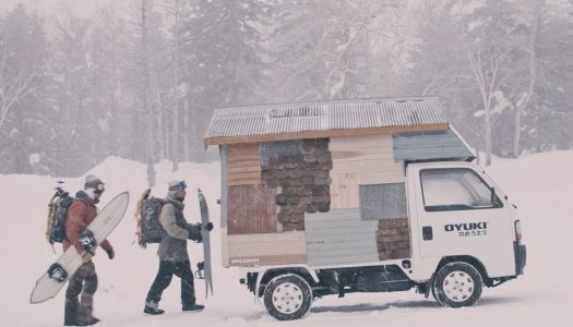 These guys built a cabin on a Japanese kei truck and took a winter road trip through Hokkaido