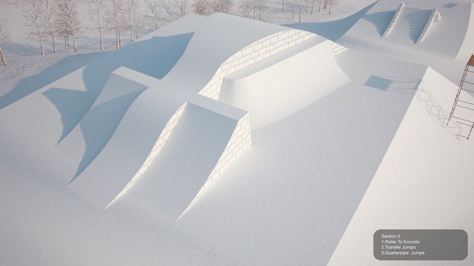 Beijing 2022 slopestyle course