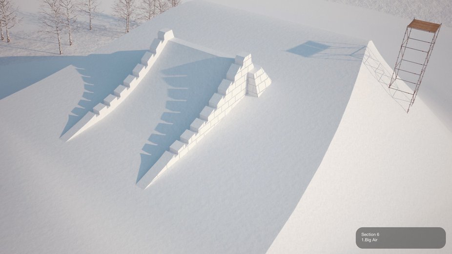 Beijing 2022 slopestyle course