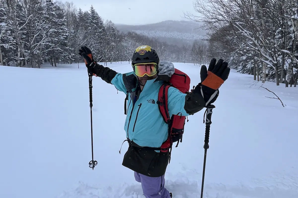Gota leading a backcountry trip
