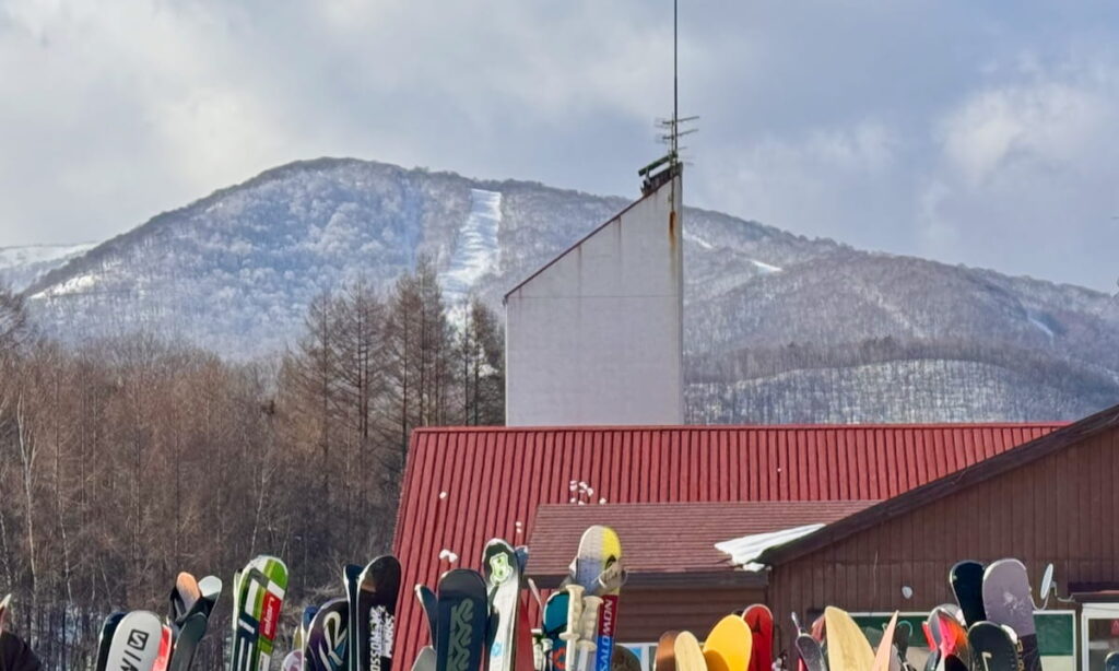 Looking towards the top of Shimokura from the base of Panorama at Hachimantai Resort. Image: Eliot Cochrane