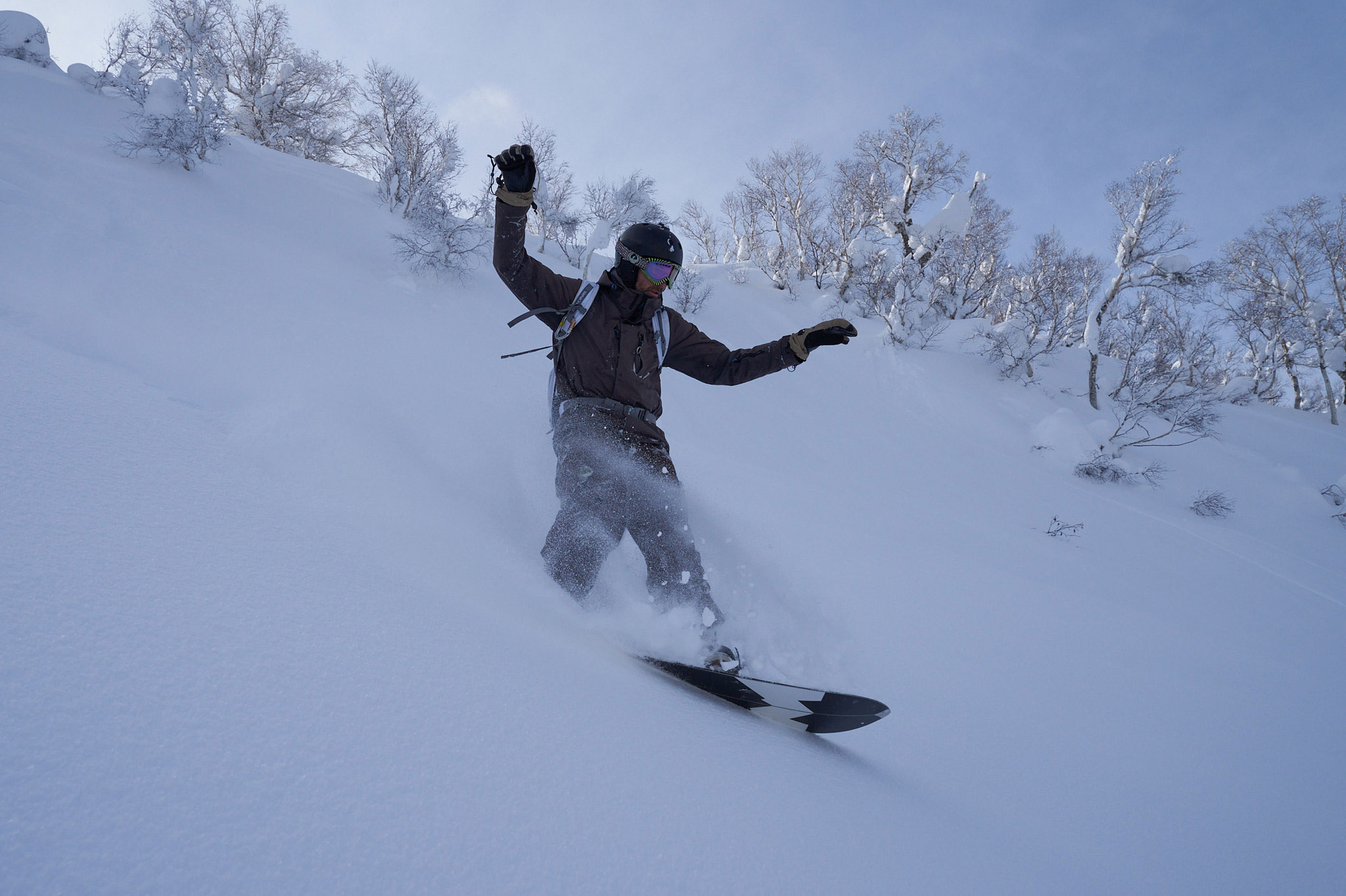 Deep untouched powder in backcountry at Kiroro. Image: Aron Tarjani