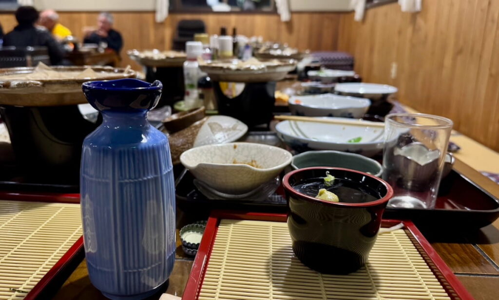 Not a single piece of food or drop of sake left. Image: Eliot Cochrane