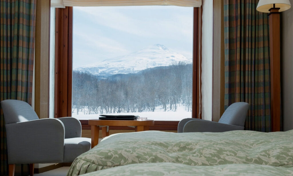 View of Mt. Chokai from Hotel Foresta Chokai rooms