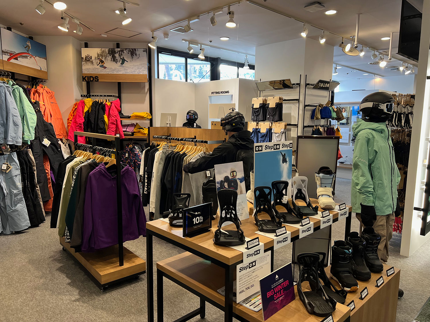 A Burton store at a ski resort is very rare.