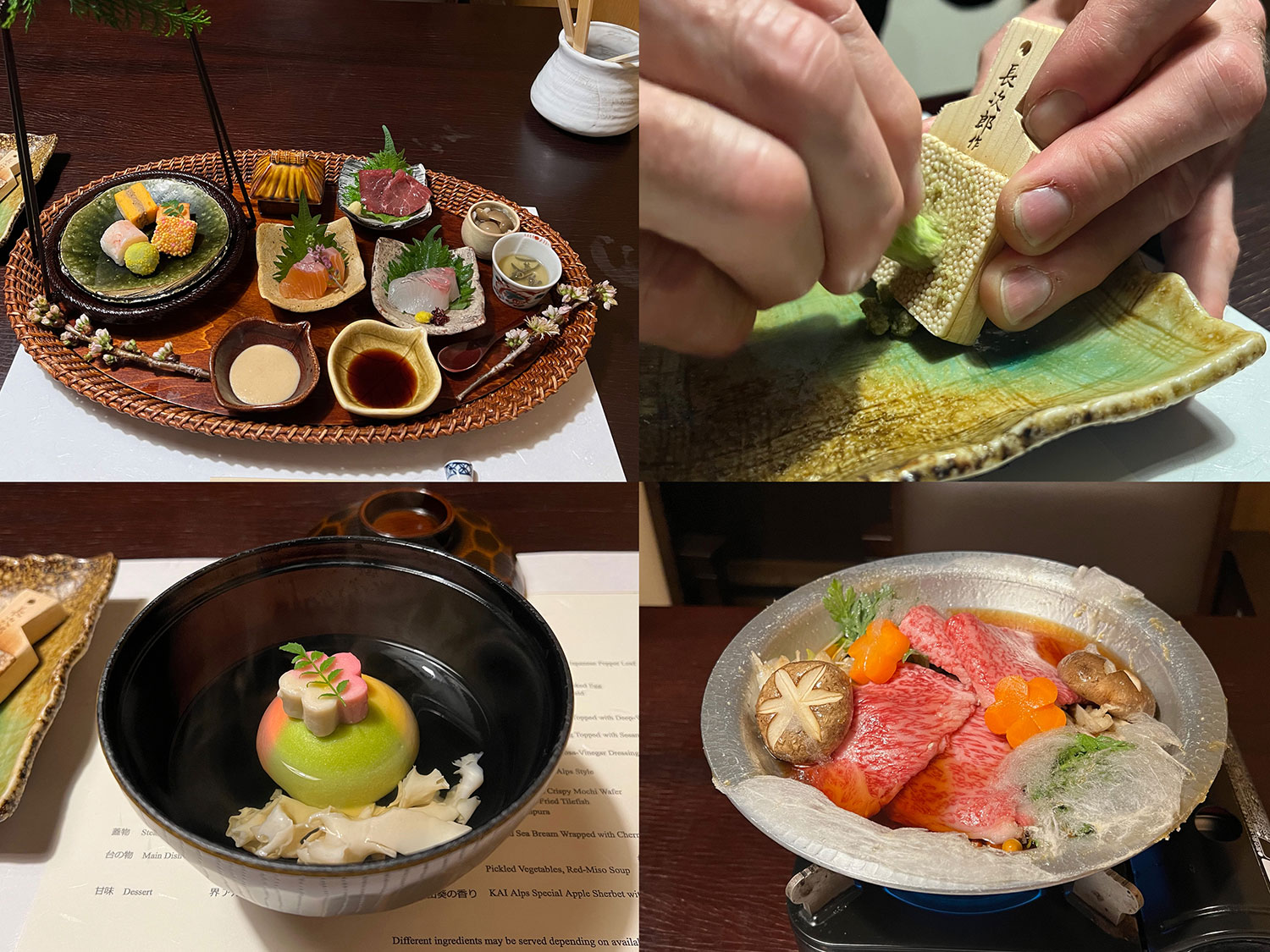 The included dinner at Kai Alps was the best food I’ve eaten in Japan.