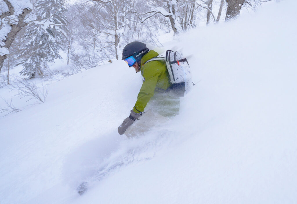 The snow in the part of Hokkaido is drier than the coastal areas