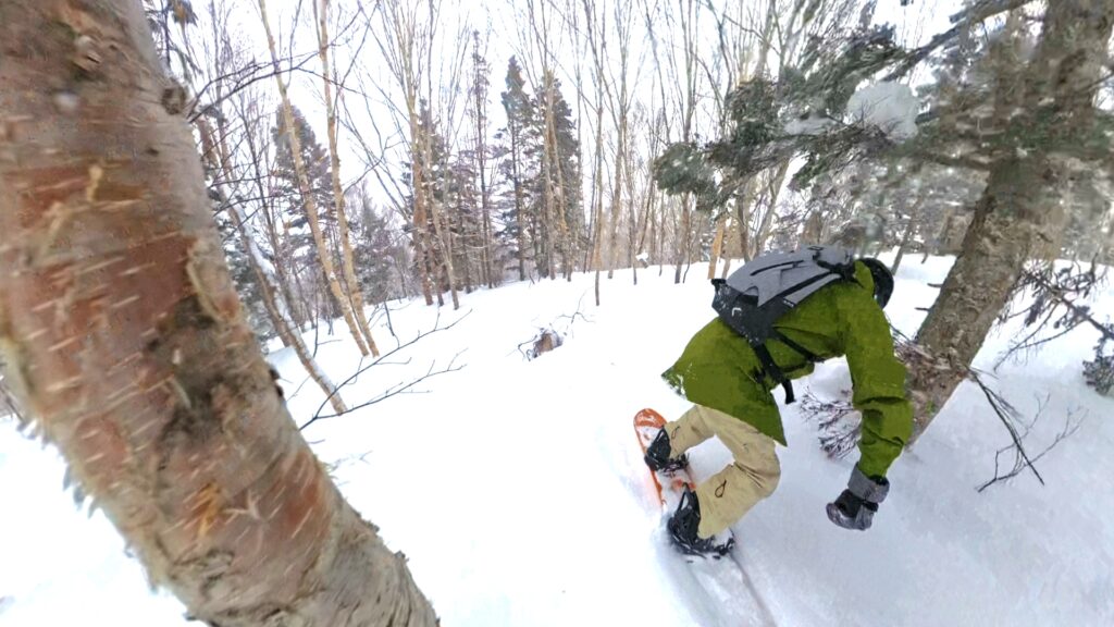 The pitch is mellow, and the trees are nicely spaced off the side of the Forest course.