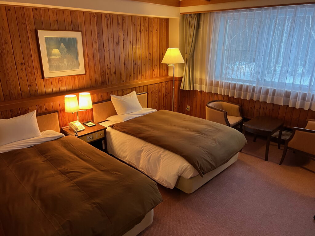 I stayed in a double room with an ensuite bathroom. 