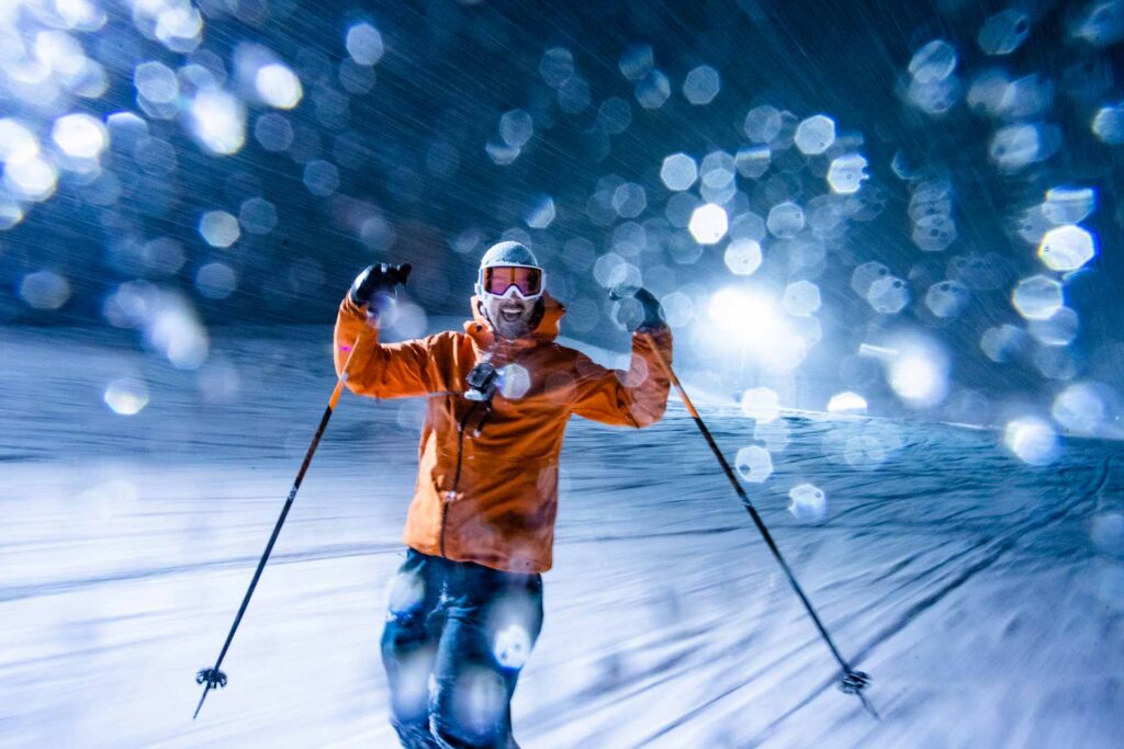 Night skiing, Japan