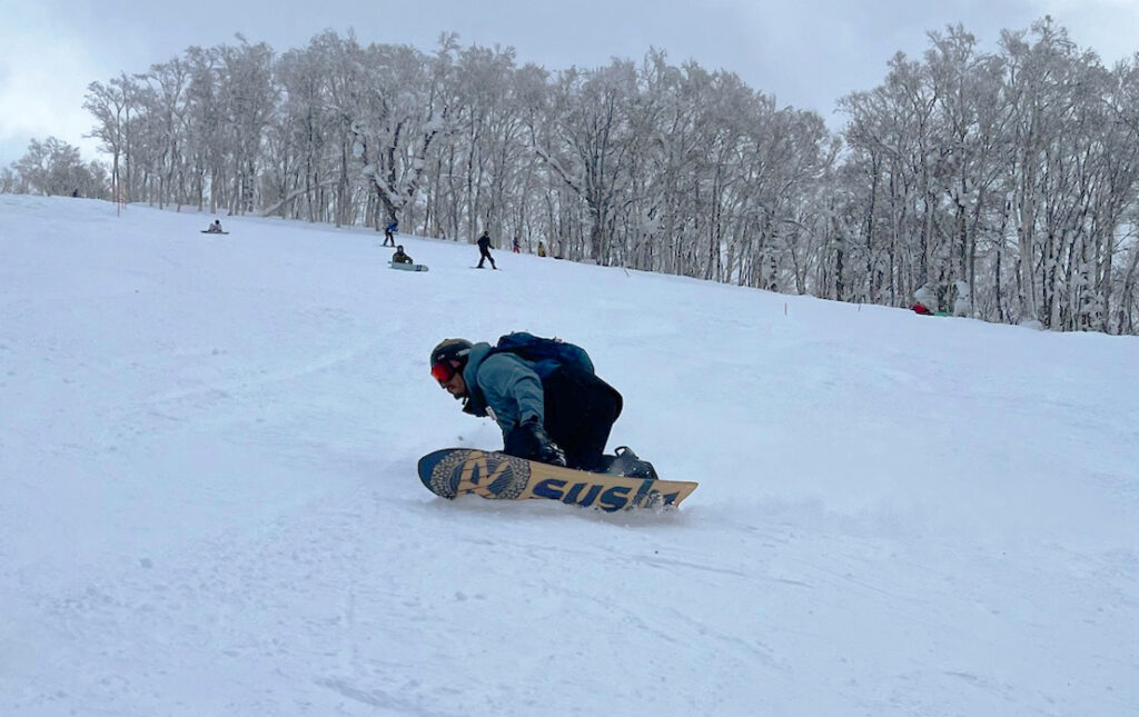The pistes hold up at Rusutsu into the afternoon. Image Robin Watts